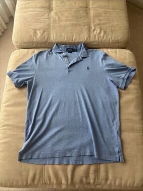 Ralph Lauren Heather Blue Short-Sleeve Polo